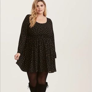 Torrid Black Star Skater Dress